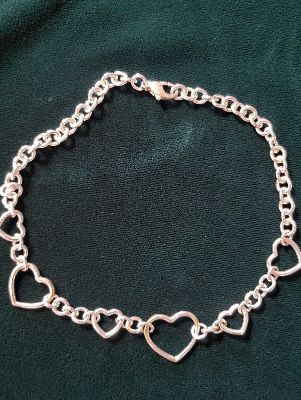 Tiffany & Co Sterling Silver Heart Link Necklace - Picture 3 of 6